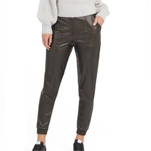 Spanx leather joggers